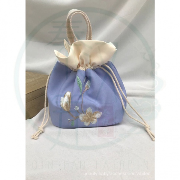 Hàng Mới]Túi xách nhỏ thêu họa tiết Luo Zhi's chính hãng Trung Hoa cổ điển kèm túi nhỏ