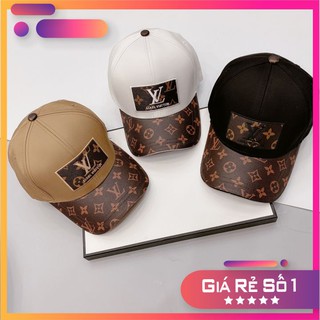 Mũ Lưỡi Trai LV Hot 2021❤️NEW❤️ Mũ lưỡi trai LV chất liệu vải gió chống nước, Logo thêu nổi, Vành mũ da in họa tiết hãng