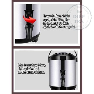 Bình Ủ Trà Giữ Nhiệt Inox 304 (6L - 8L - 10L - 12L) (Phổ biến nhất là bình 8L)
