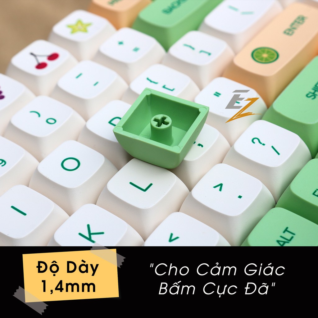 [Mã SKAMPUSHA7 giảm 8% đơn 250k]Keycaps Cho Bàn Phím Cơ In Dyesub Không Xuyên Led Chất Liệu PBT, ABS Của EZPC | BigBuy360 - bigbuy360.vn