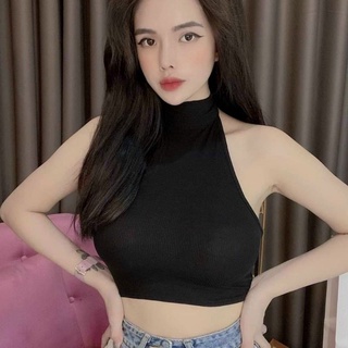 Áo yếm có cổ frisize co giãn