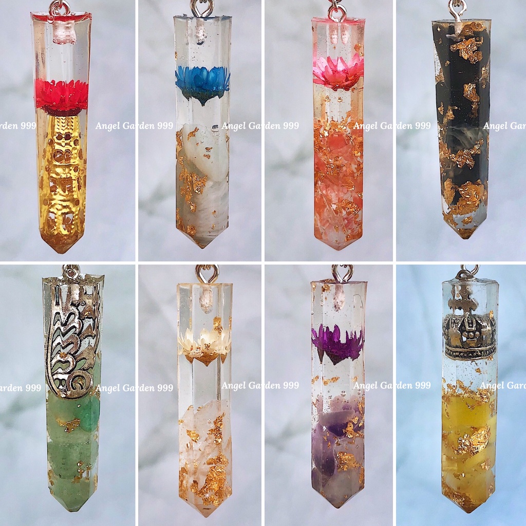 Dây Chuyền Trụ Hoa May Mắn Không Bể Lục Giác Phong Thuỷ Vương Miệng Cánh Vòng Cổ Thiết Kế Handmade ANGEL GARDEN 999