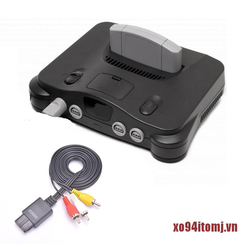 Dây Cáp Âm Thanh / Video Xmj N64 Snes 6ft Rca Tv Av Cho Máy Chơi Game