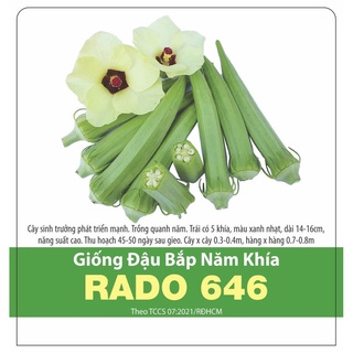Rd đậu bắp năm khía rado 646