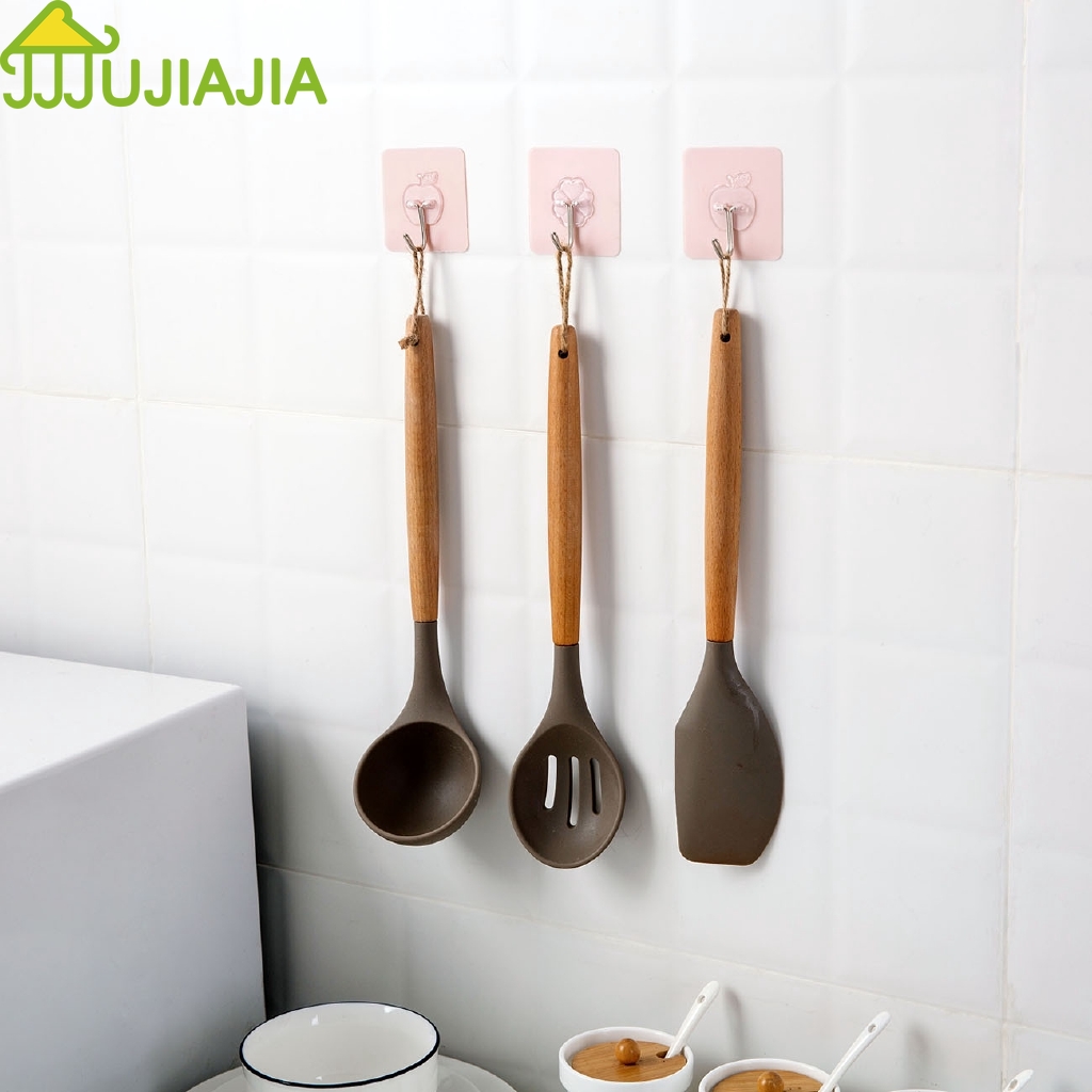 Bộ 10 Móc Treo Đồ JUJIAJIA Gắn Tường Tiện Dụng Đa Chức Năng