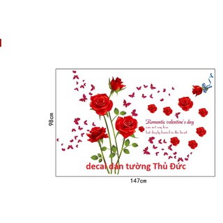 decal dán tường combo