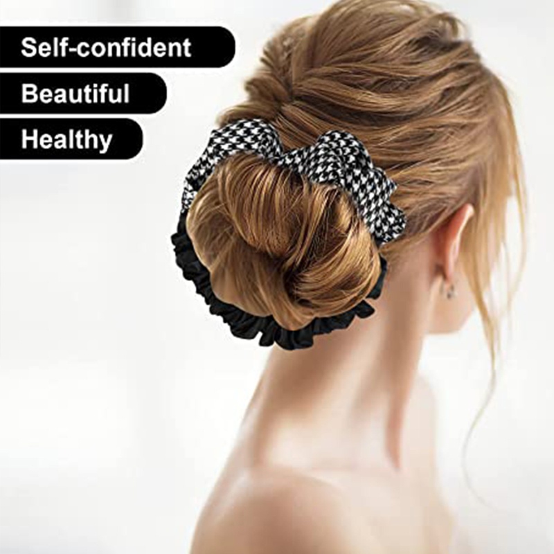 Dây Buộc Tóc Vải Satin Dễ Thương Dành Cho Nữ