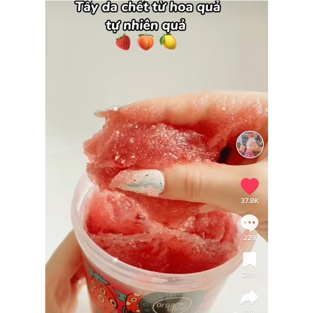 Tẩy Da Chết Body Desserts Organic Shop Body Scrub 450ml