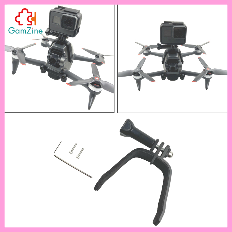 GamZine Camera Top Mount Bracket Holder Fix Adapter for DJI FPV Drone Quadcopter