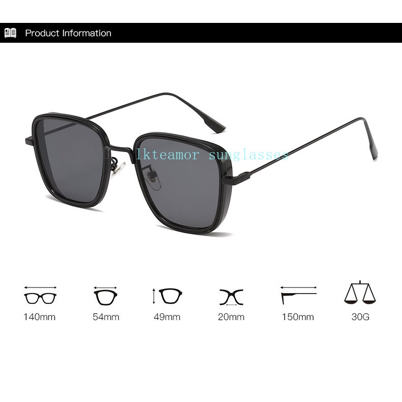 Metal Sunglasses Men Women 2019 Brand Designer Eyeglasses Square Sun Glasses Fashion Driving Sun glasses