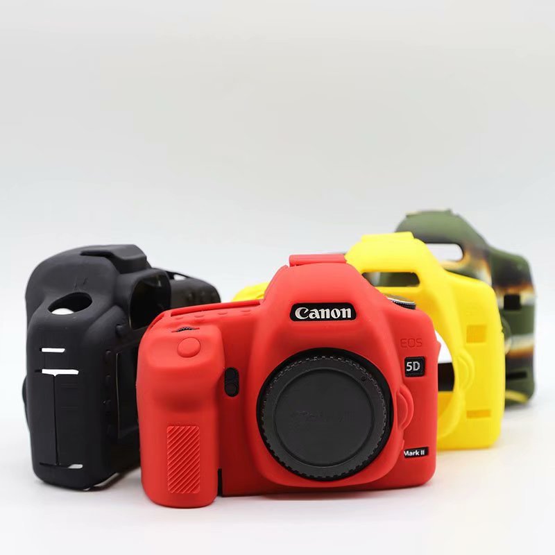 Ốp silicon bảo vệ thay thế cho máy ảnh Canon 5D2 5DII
