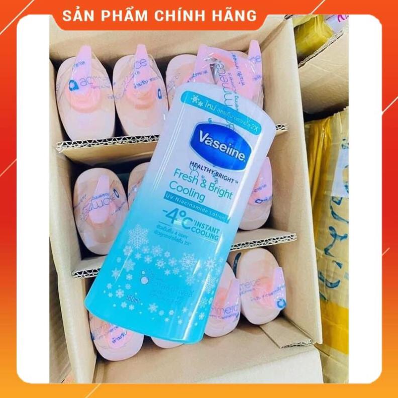 [HÀNG CHÍNH HÃNG] Sửa Dưỡng Thể VASELINE FRESH & BRIGHT COOLING -4C chai to 525ml Thái Lan dưỡng ẩm trắng da chống nắng | BigBuy360 - bigbuy360.vn