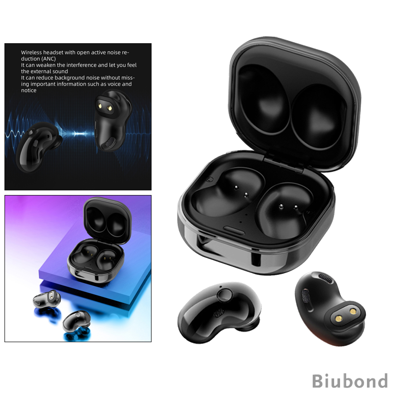 S6 TWS Bluetooth Earphones Wireless in-Ear Earbuds Headphone Earpieces, IPX4 Waterproof