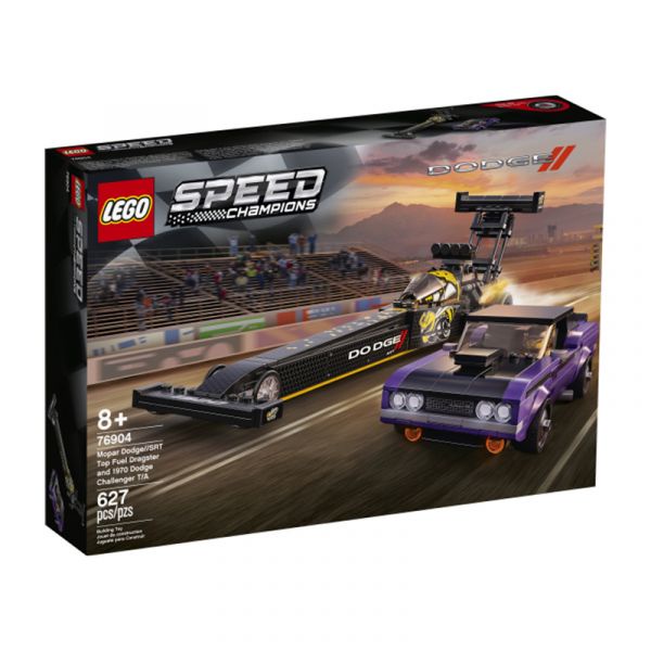 Đồ Chơi LEGO Siêu Xe Đua Dodge Top Fuel Dragster &amp; Dodge 1970 Challenger 76904