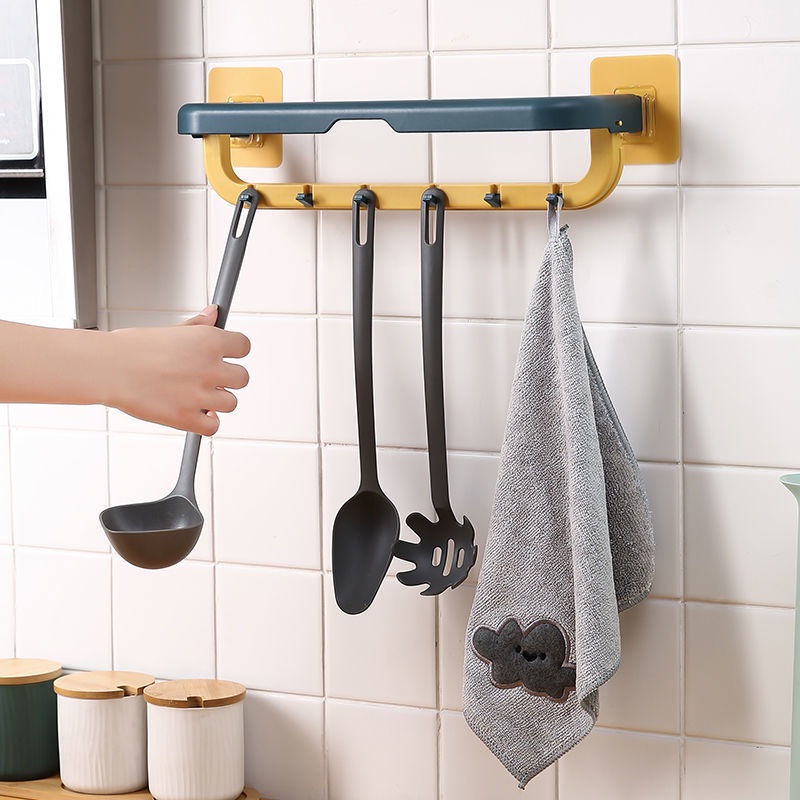 Giá Treo Khăn Gắn Tường Không Đục Lỗ Đơn Giản Sáng Tạo Phong Cách Bắc Âu Cho Nhà Tắm