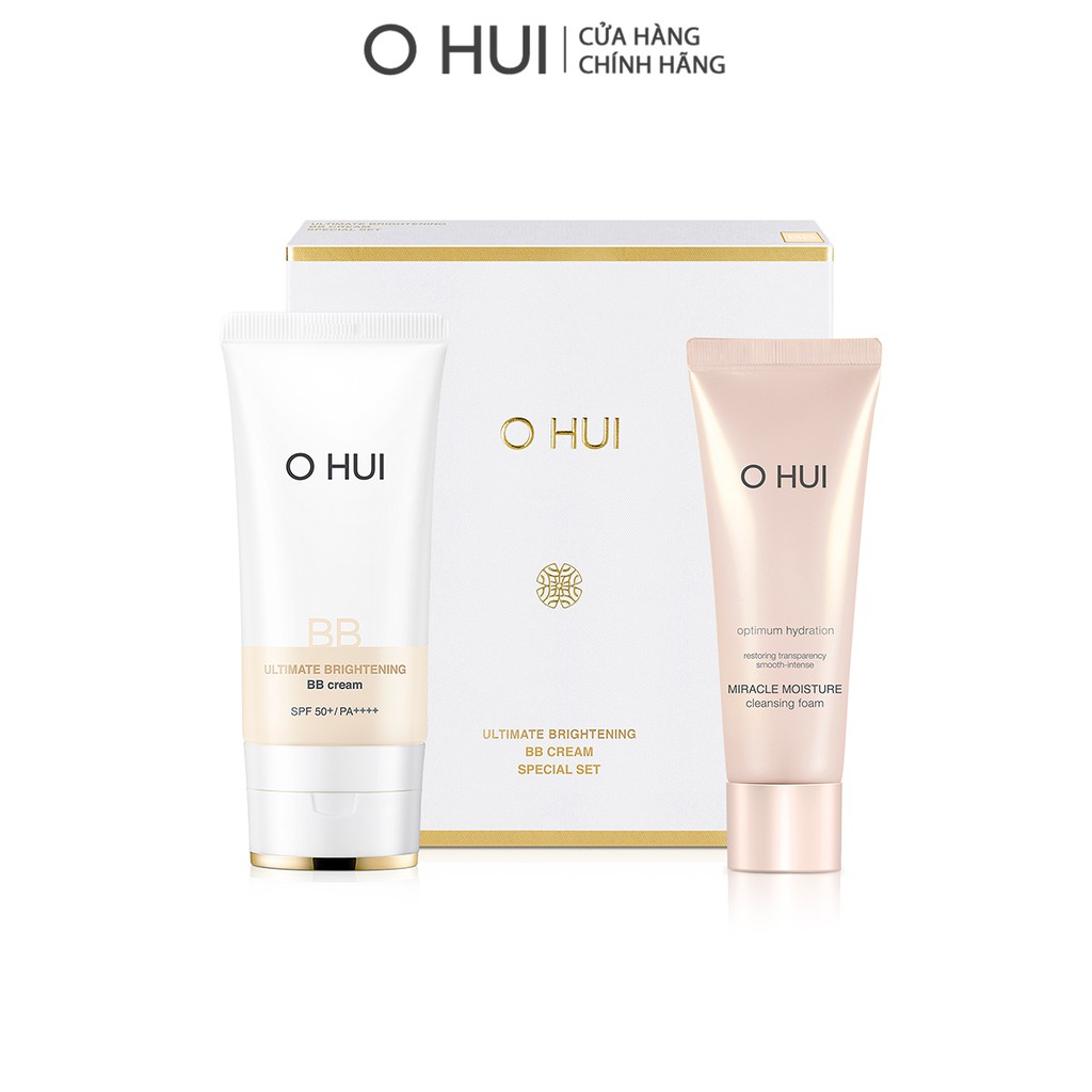 [Mã COSSANG11 giảm 10% đơn 600K] Bộ Kem nền BB Cream che khuyết điểm hoàn hảo OHUI Ultimate Britening SPF50+/PA++++ | BigBuy360 - bigbuy360.vn