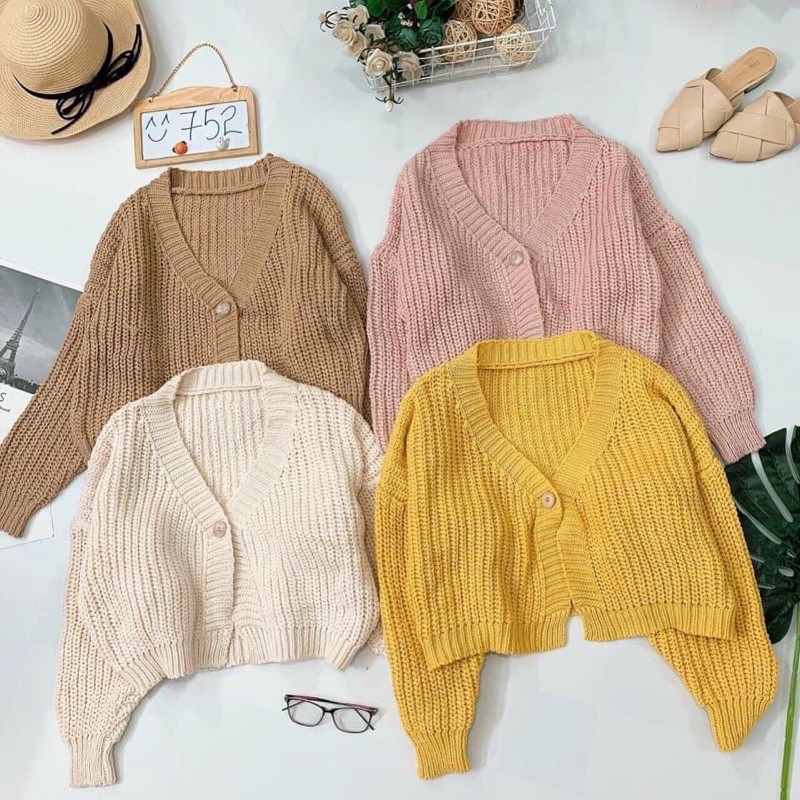 ÁO CADIGAN VẶN THỪNG DÁNG NGẮN ❌HOT NEW❌