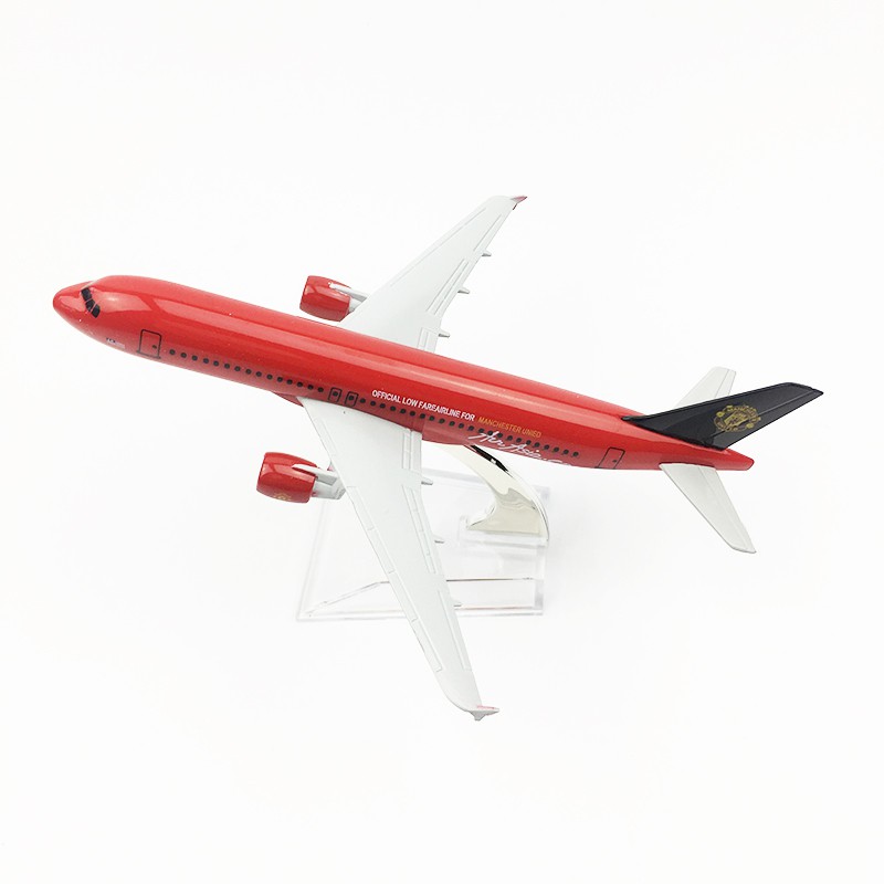 Mô hình máy bay A320 Air Asia Manchester United 16cm