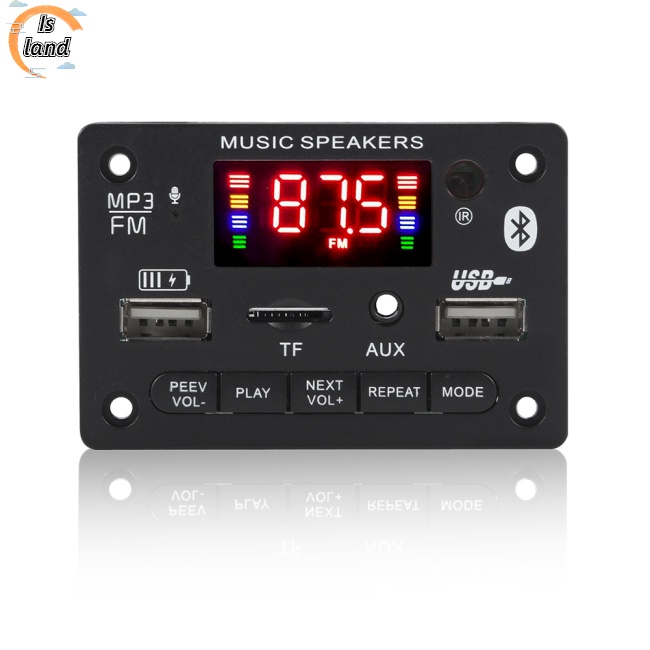 Bảng Mạch Giải Mã Bluetooth 5.0 Mp3 12v Hỗ Trợ Gọi Điện Thoại Tf Usb Fm Jx-810bt Kèm Điều Khiển Từ Xa