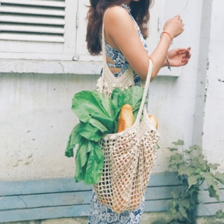 Túi lưới handmade kiểu Pháp, túi đi chợ, shopping