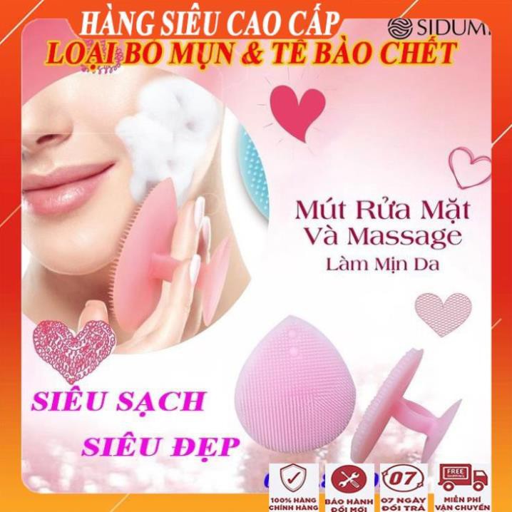 [FreeShip - HÀNG NHẬP KHẨU] Miếng rửa mặt silicon đa năng tẩy da chết và massage làm mịn da/Mút rửa mặt sidumi