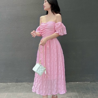 Đầm dự tiệc trễ vai maxi cho nàng đi chơi đi biển dạo phố cực sang chảnh