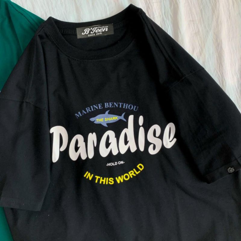 Áo thun tay lỡ unisex Paradis