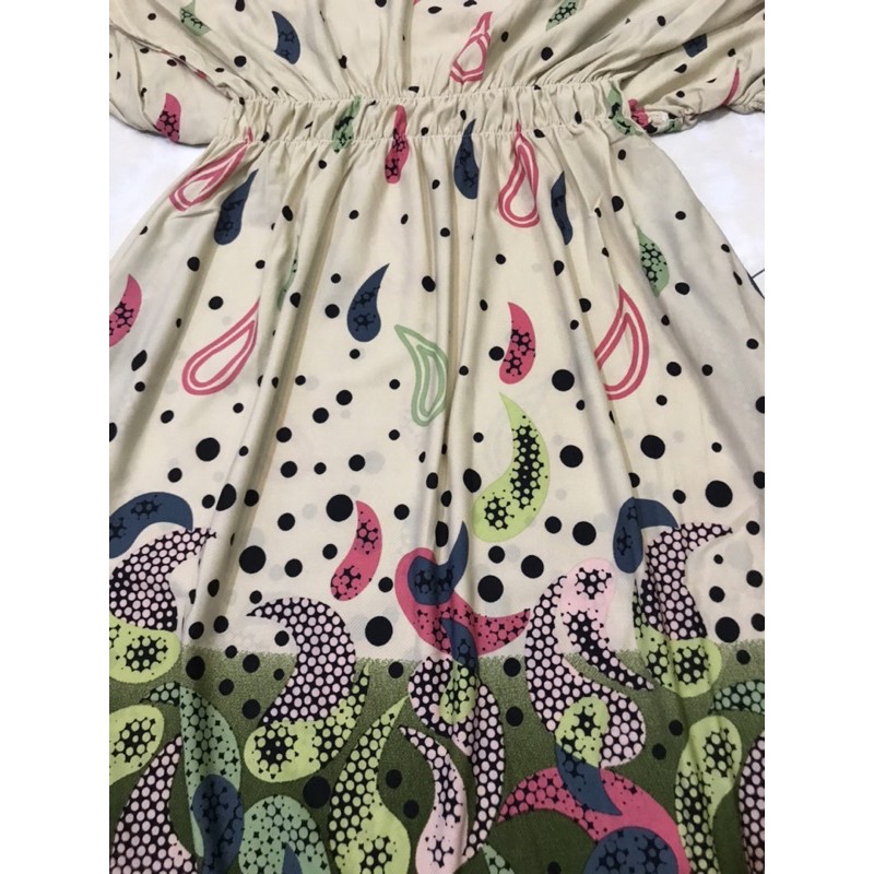 Váy Đầm Trung Niên Thun Eo - Chất Thun Aty Chéo Mềm Mỏng - Size từ 48KG - 80KG. | BigBuy360 - bigbuy360.vn