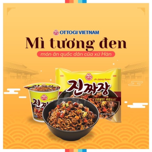 [Mã GROXUAN1 giảm 8% đơn 150K] Mì xốt tương đen hàn quốc OTTOGI 135g | BigBuy360 - bigbuy360.vn