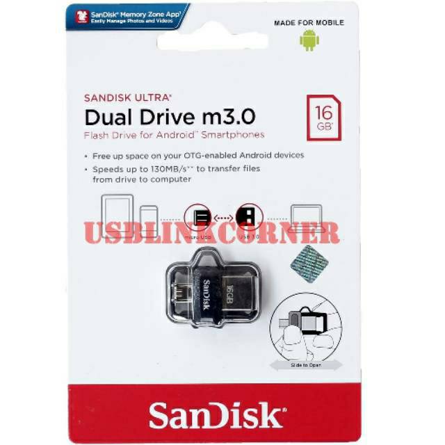 Ổ Cứng Sandisk Ultra Dual Drive M3.0 16gb Usb 3.0 Otg Mới