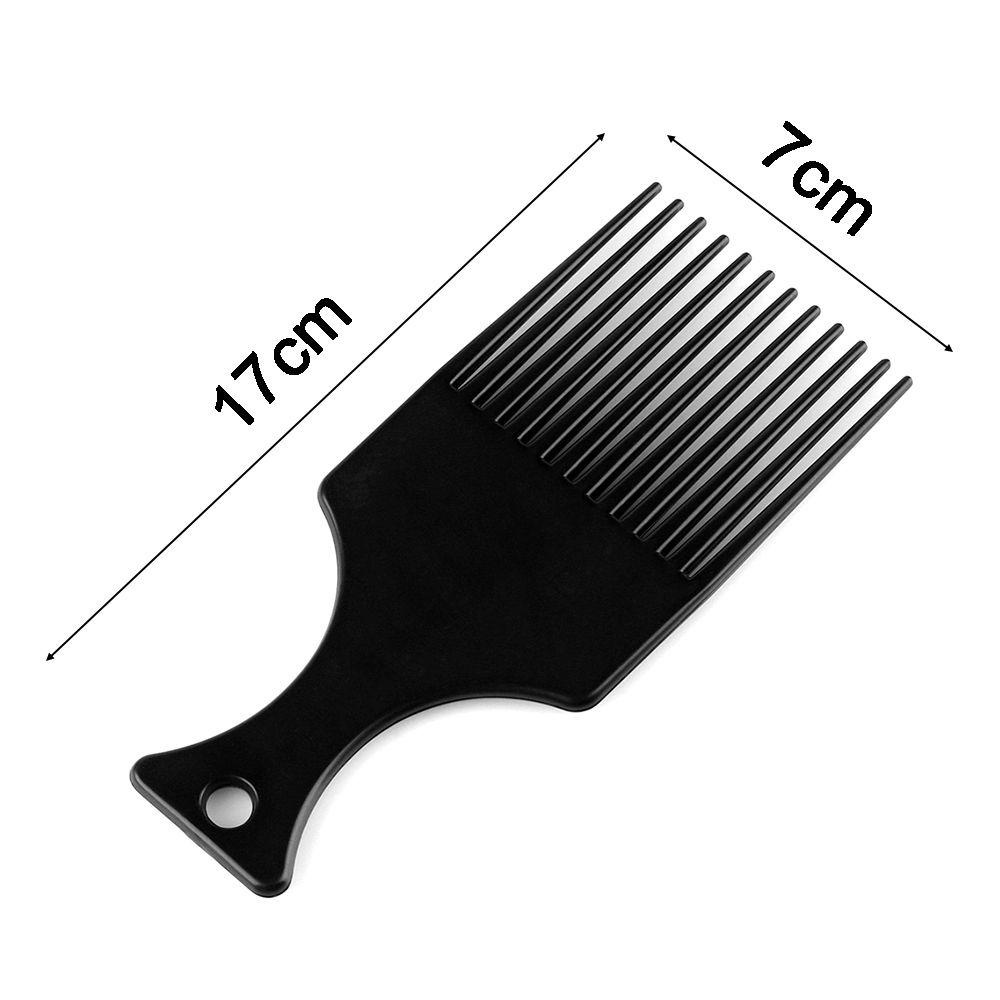 LANFY Lược Chải Tóc Afro Bằng Nhựa Màu Đen