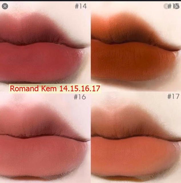 [Màu 01&gt; 25] Son kem lì Romand Zero Velvet Tint