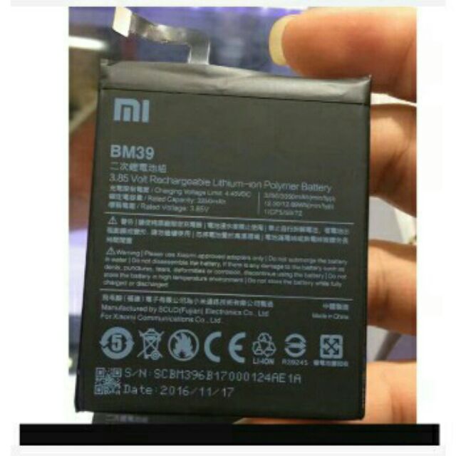 Pin cho xiaomi mi 6 (BM39) bảo hành 6 tháng