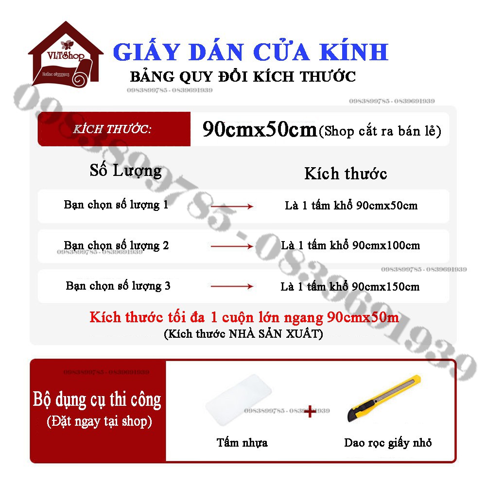 Giấy dán cửa kính - Decal dán cửa kính trang trí