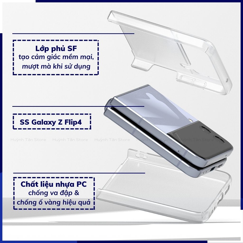 Ốp lưng điện thoại Samsung Galaxy Z Flip 4, Z flip 3 chống sốc Ringke Fusion chính hãng Korea