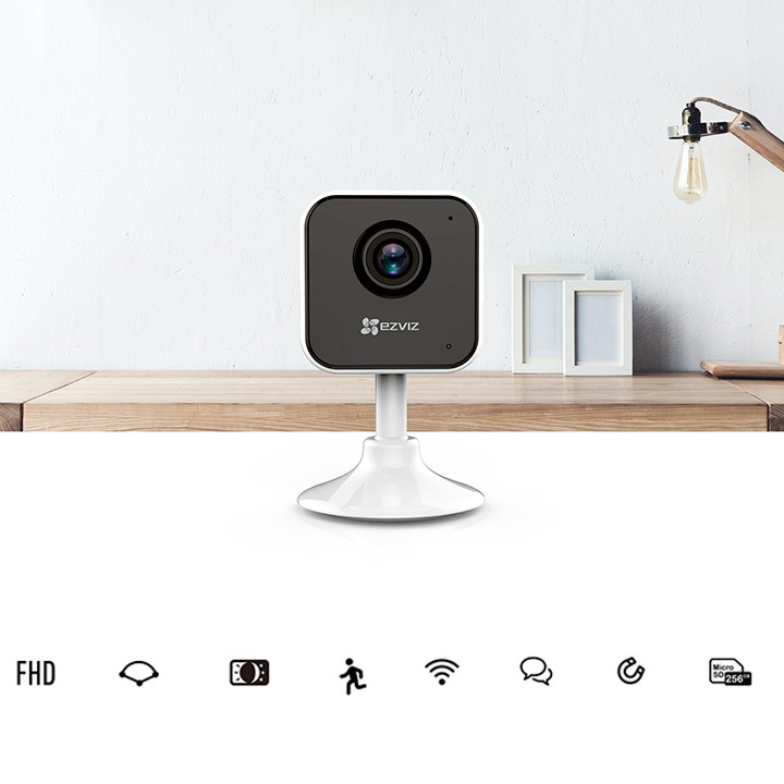 Camera wifi mini EZVIZ C1HC Full HD 1080p đàm thoại 2 chiều, ống kính góc rộng 130 độ, phát hiện chuyển động