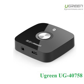 Thiết bị nhận AUX Bluetooth Receiver 4.2 cho loa, amply hỗ trợ cổng 3.5mm Ugreen 40758 cao cấp