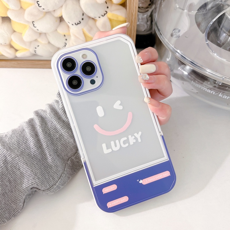 Ốp lưng iphone Ốp Điện Thoại Kèm Giá Đỡ Tàng Hình Họa Tiết Hoạt Hình Dễ Thương Cho iphone 14 / 13Pro 12 / xs / 6 / 7 / 8PLUS Dinuo case