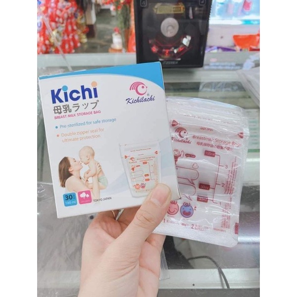 Túi Trữ Sữa KiChi 100ml 1 hộp 30 túi