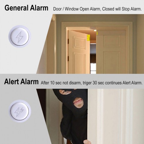 [ KS-SF19 ] Cảm biến cửa má từ đa năng 4 chế độ hoạt động, tặng kèm pin AAA