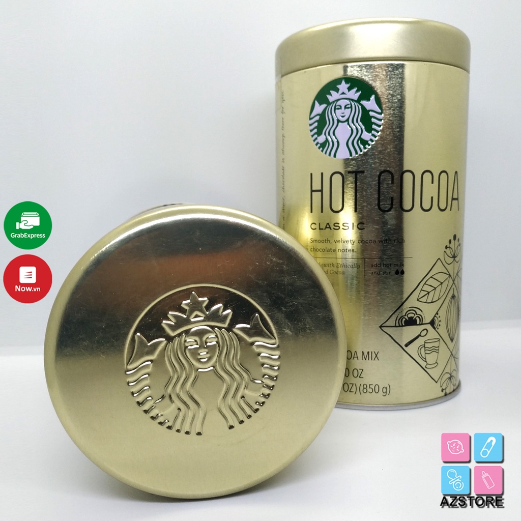 Bột cacao Hot Cocoa Classic - STARBUCKS Hot Cocoa Classic 850g Mỹ