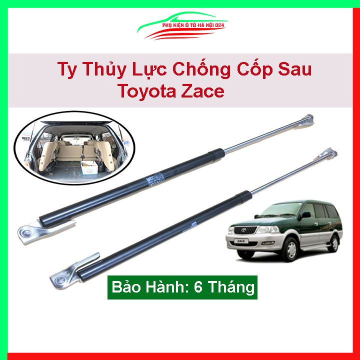 Bộ ty thủy lực ben hơi chống cốp sau Zace kèm phụ kiện lắp