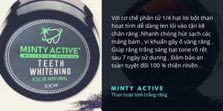 BỘT TRẮNG RĂNG THAN HOẠT TÍNH MINTY ACTIVE