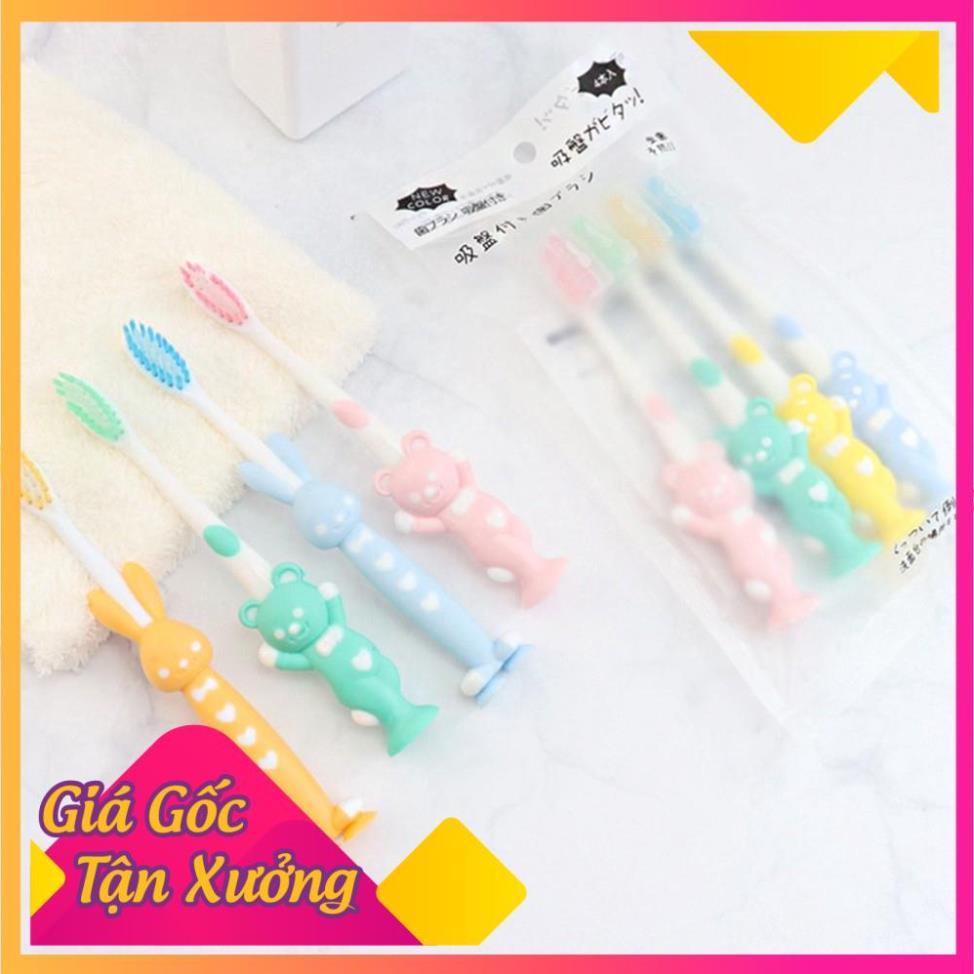 Bộ 4 bàn chải đánh răng thời trang thiết kế ngộ nghĩnh  Balo388 Shop