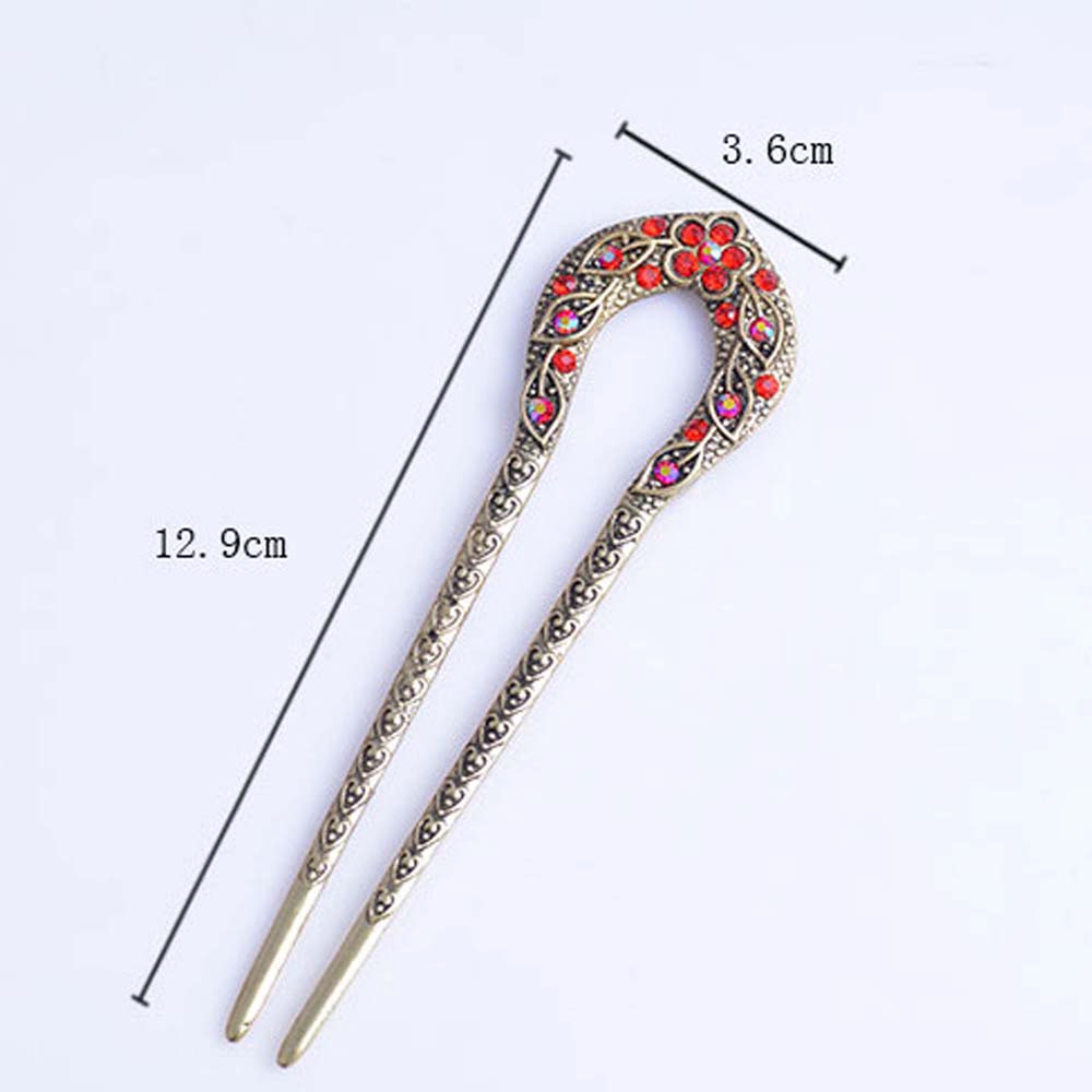 Kẹp tóc mạ đồng hình hoa thời trang cổ điển dành cho nữ