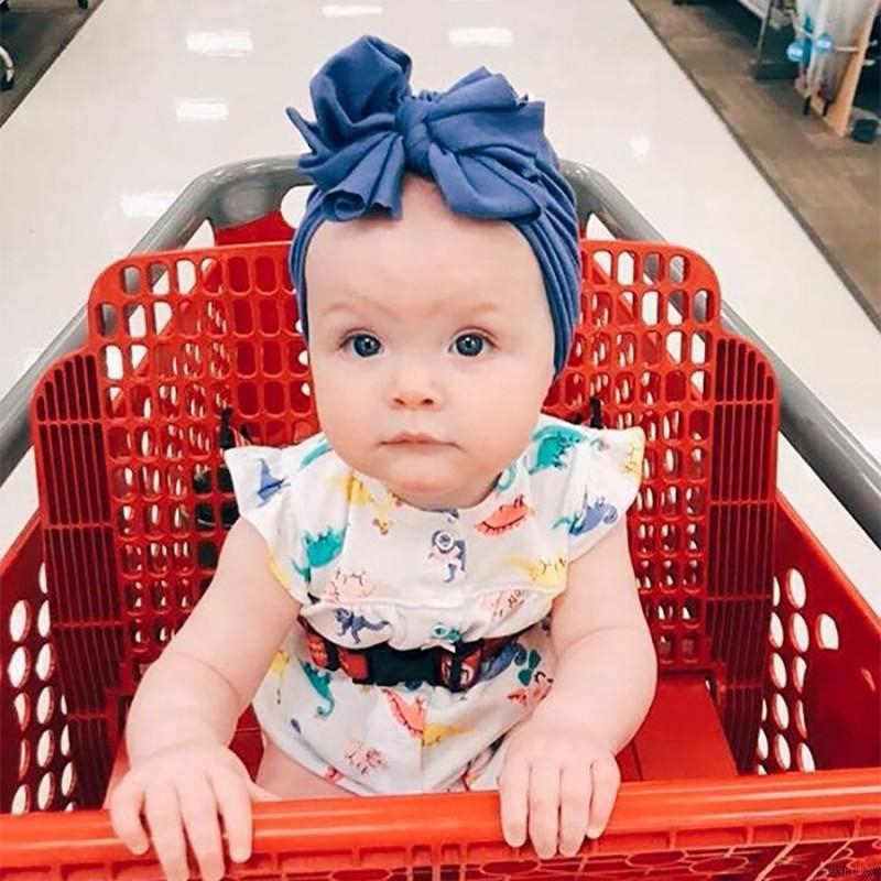 Mũ trùm đầu co dãn có chi tiết nơ mềm mại cho bé