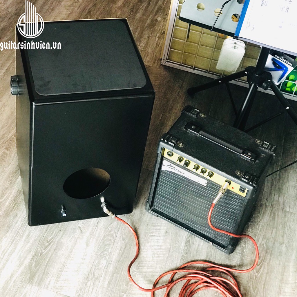 Trống Cajon AB có tay vặn chỉnh kèm EQ kết nối loa - bảo hành 6 tháng tặng kèm phụ kiện