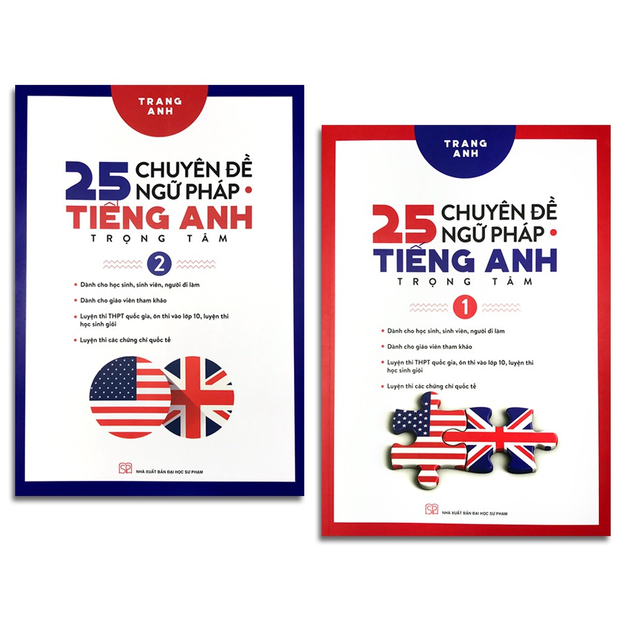 Sách - 25 Chuyên Đề Ngữ Pháp Tiếng Anh Trọng Tâm (Bộ 2 quyển, Lẻ tùy chọn)