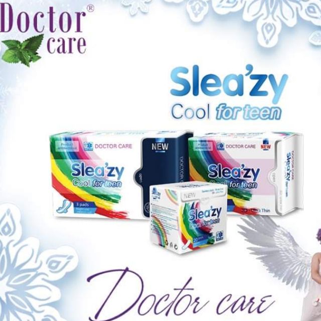 Băng vệ sinh Slea'zy Cool for teen gồm Ban ngày, Hàng ngày và đêm. Combo 2g Ban ngày  Sleazy kẹp 1g đêm Doctor Care.