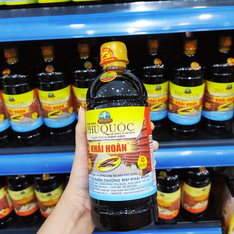 Nước mắm Khải Hoàn ( 30-43 độ đạm) chai 75ml - 1 lít - Đặc sản Phú Quốc | BigBuy360 - bigbuy360.vn